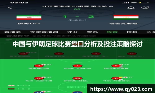 中国与伊朗足球比赛盘口分析及投注策略探讨